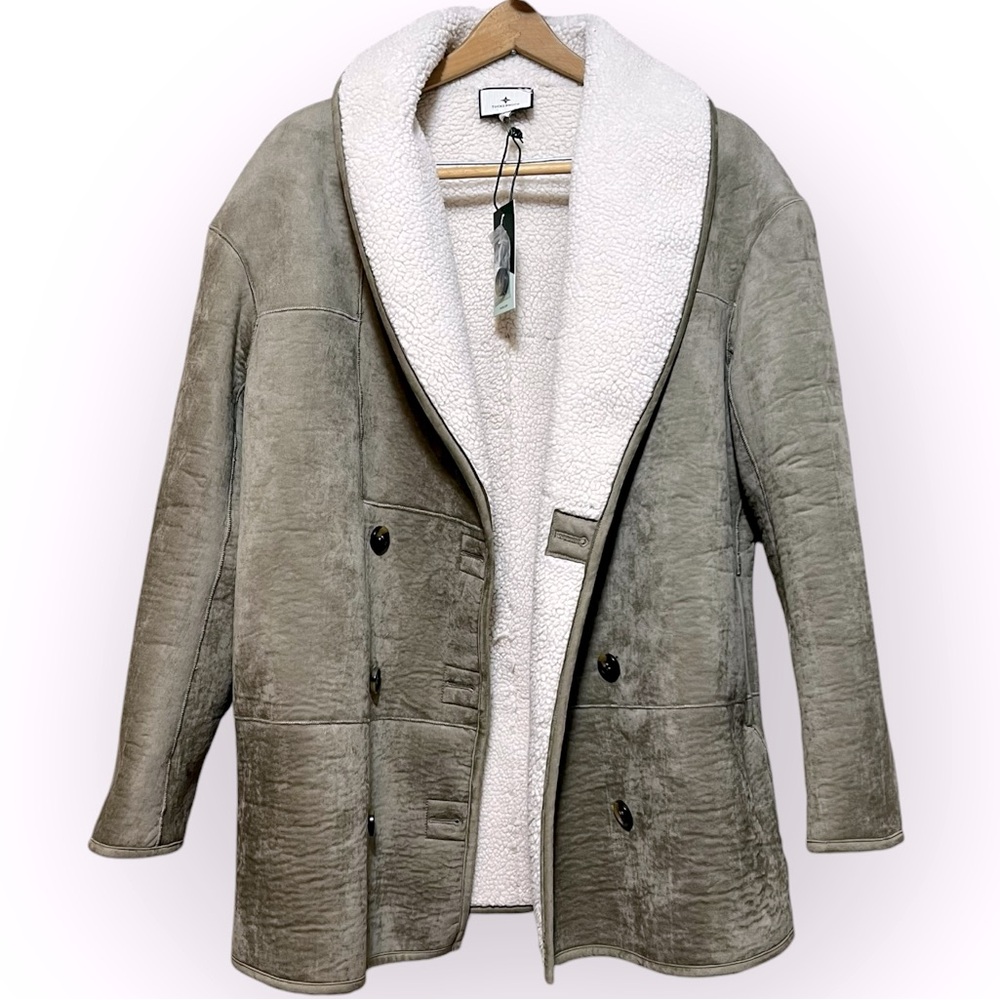 NWT Tuckernuck French Grey Suede Thayer Coat - Picture 6 of 15